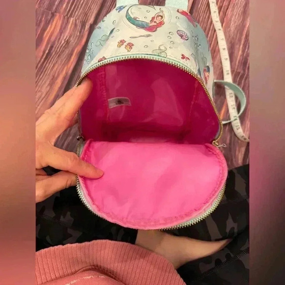COPY - Disney parks the Little Mermaid Ariel Flounder Mini Backpack 2019 - Picture 2 of 7